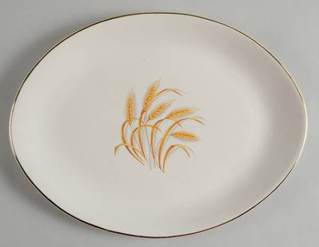 Golden Wheat 13" Oval Serving Platter