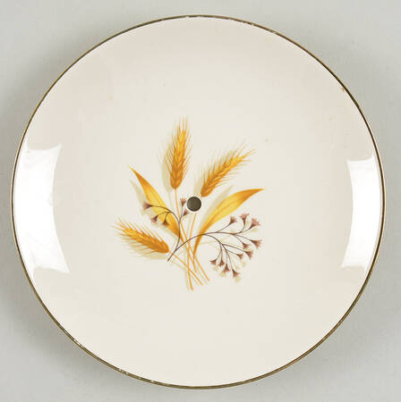 Golden Wheat (Rhythm Shape) Bread & Butter Plate for 3-Tiered Serving Tray
