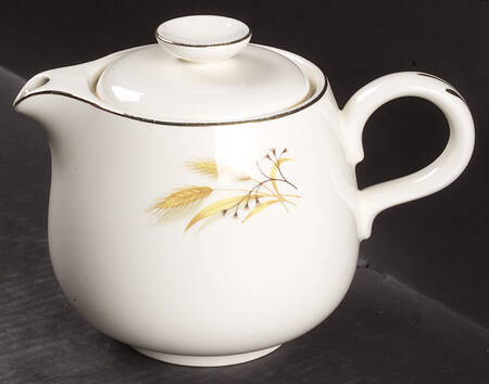 Golden Wheat (Rhythm Shape) Teapot & Lid