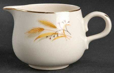 Golden Wheat (Rhythm Shape) Creamer by Homer Laughlin 