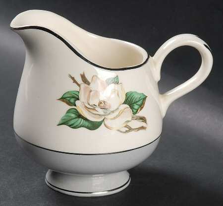 Gray Dawn (White Flower) Creamer