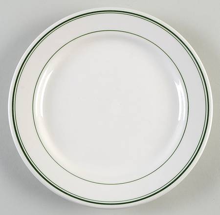 Green Band Luncheon Plate