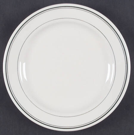 Green Band Luncheon Plate