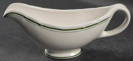 Green Band Gravy Boat