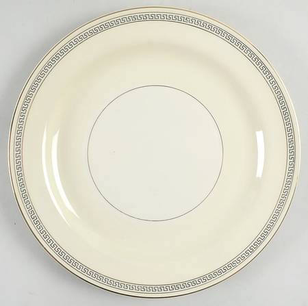 Greek Key Luncheon Plate