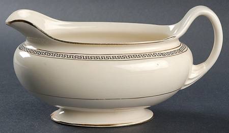 Greek Key Gravy Boat