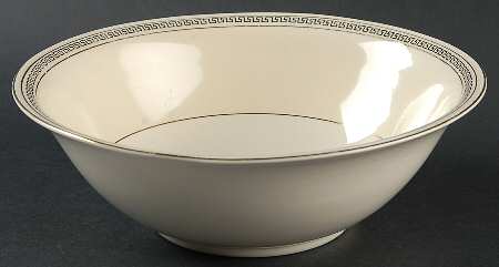 Greek Key 8" Round Vegetable Bowl