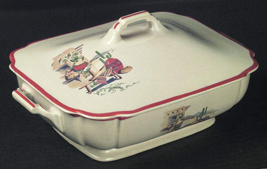 Hacienda Rectangular Covered Vegetable by Homer Laughlin 
