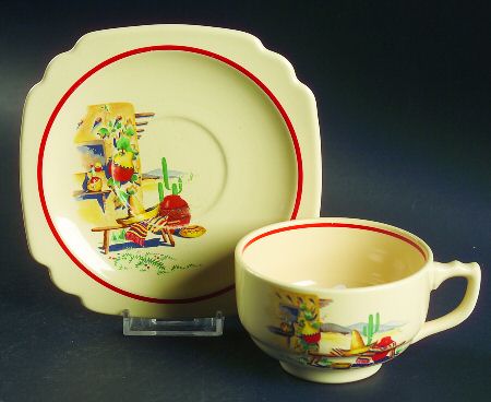 Hacienda Footed Cup & Saucer Set