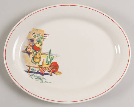 Hacienda 11" Oval Serving Platter
