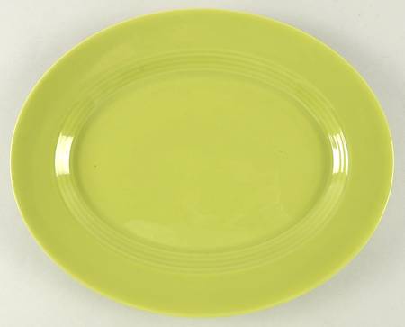 Harlequin Chartreuse 11" Oval Serving Platter