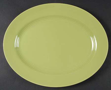 Harlequin Chartreuse 13" Oval Serving Platter