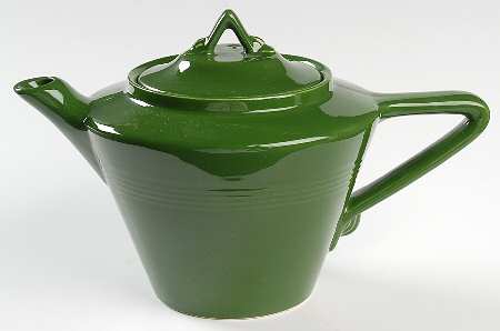 Harlequin Forest Green Teapot & Lid