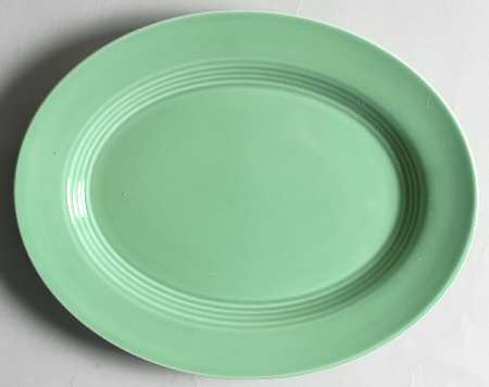 Harlequin Light Green 11" Oval Serving Platter