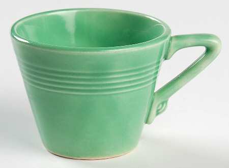 Harlequin Light Green Flat Demitasse Cup