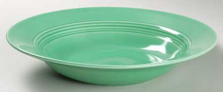 Harlequin Light Green Rim Soup Bowl