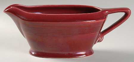 Harlequin Maroon Gravy Boat