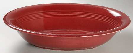 Harlequin Maroon 9" Oval Vegetable Bowl