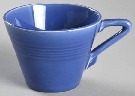 Harlequin Mauve Blue Flat Cup