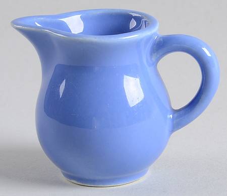 Harlequin Mauve Blue Toy Creamer