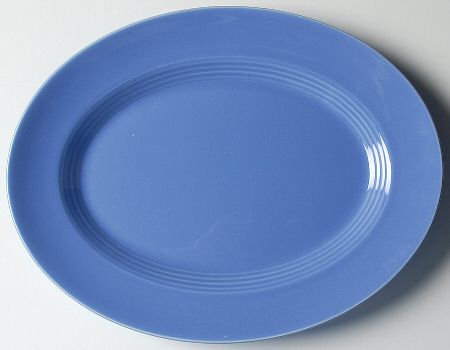 Harlequin Mauve Blue 11" Oval Serving Platter