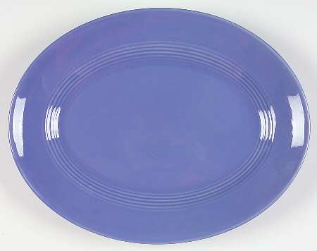 Harlequin Mauve Blue 13" Oval Serving Platter