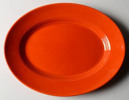 Harlequin Red 13" Oval Serving Platter