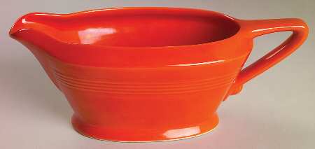 Harlequin Red Gravy Boat