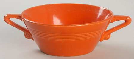 Harlequin Red Cream Soup Bowl