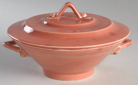 Harlequin Rose Round Covered Vegetable by Homer Laughlin 
