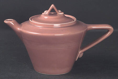 Harlequin Rose Teapot & Lid by Homer Laughlin 
