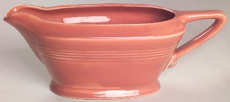 Harlequin Rose Gravy Boat by Homer Laughlin 