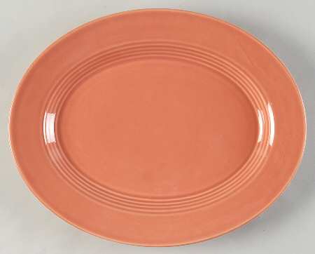 Harlequin Rose 11" Oval Serving Platter by Homer Laughlin 