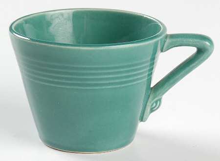 Harlequin Spruce Green Flat Demitasse Cup