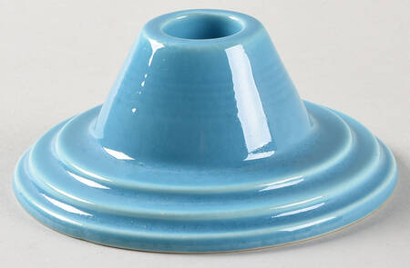 Harlequin Turquoise (Older) Single Light Candlestick