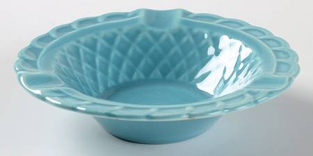 Harlequin Turquoise (Older) 4" Ashtray