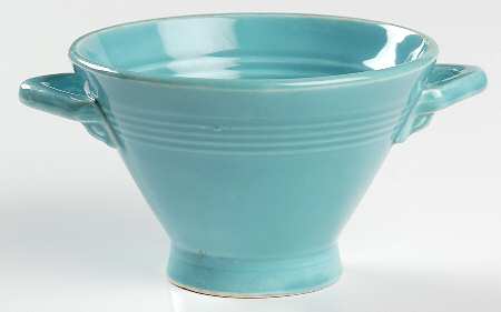 Harlequin Turquoise (Older) Sugar Bowl No Lid