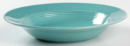 Harlequin Turquoise (Older) Rim Soup Bowl