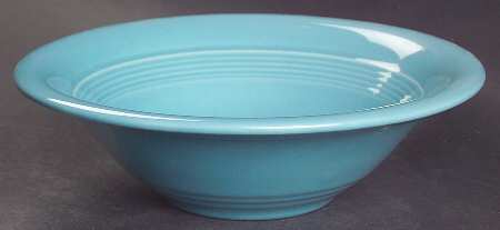 Harlequin Turquoise (Older) Oatmeal Bowl