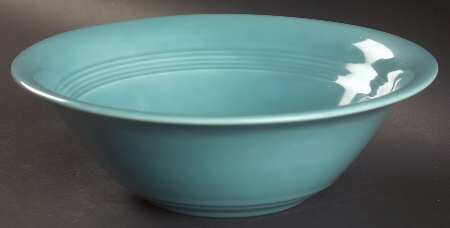 Harlequin Turquoise (Older) 8" Round Vegetable Bowl