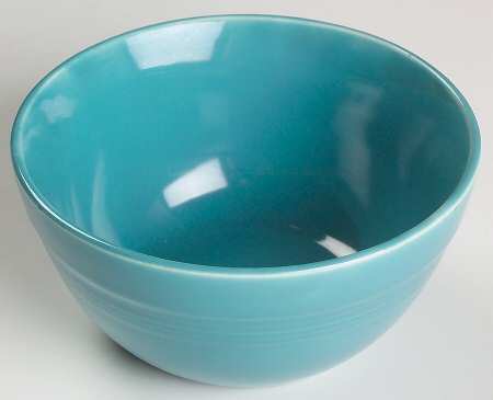 Harlequin Turquoise (Older) Cranberry 36s Bowl