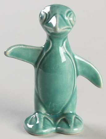 Harlequin Turquoise (Older) Penguin Figurine