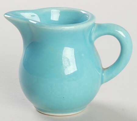 Harlequin Turquoise (Older) Toy Creamer