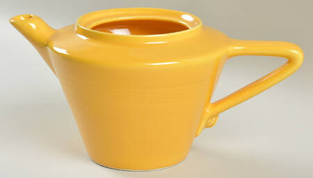 Harlequin Yellow (Older) Teapot No Lid