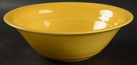 Harlequin Yellow (Older) 8" Round Vegetable Bowl