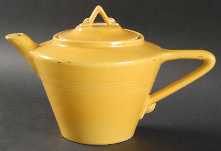 Harlequin Yellow (Older) Teapot & Lid