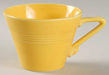 Harlequin Yellow (Older) Flat Cup