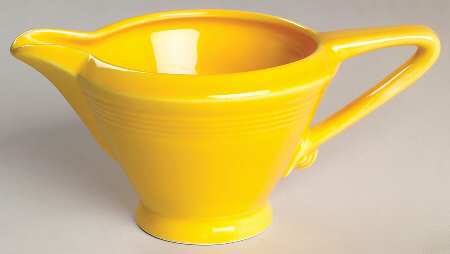 Harlequin Yellow (Older) Creamer