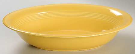 Harlequin Yellow (Older) 9" Oval Vegetable Bowl