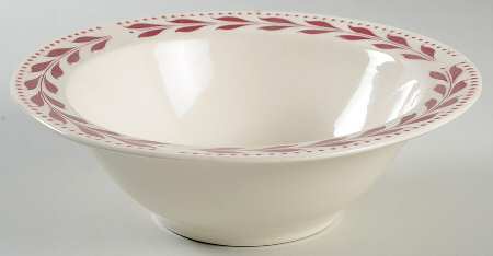 Hemlock (Red) 9" Round Vegetable Bowl by Homer Laughlin 